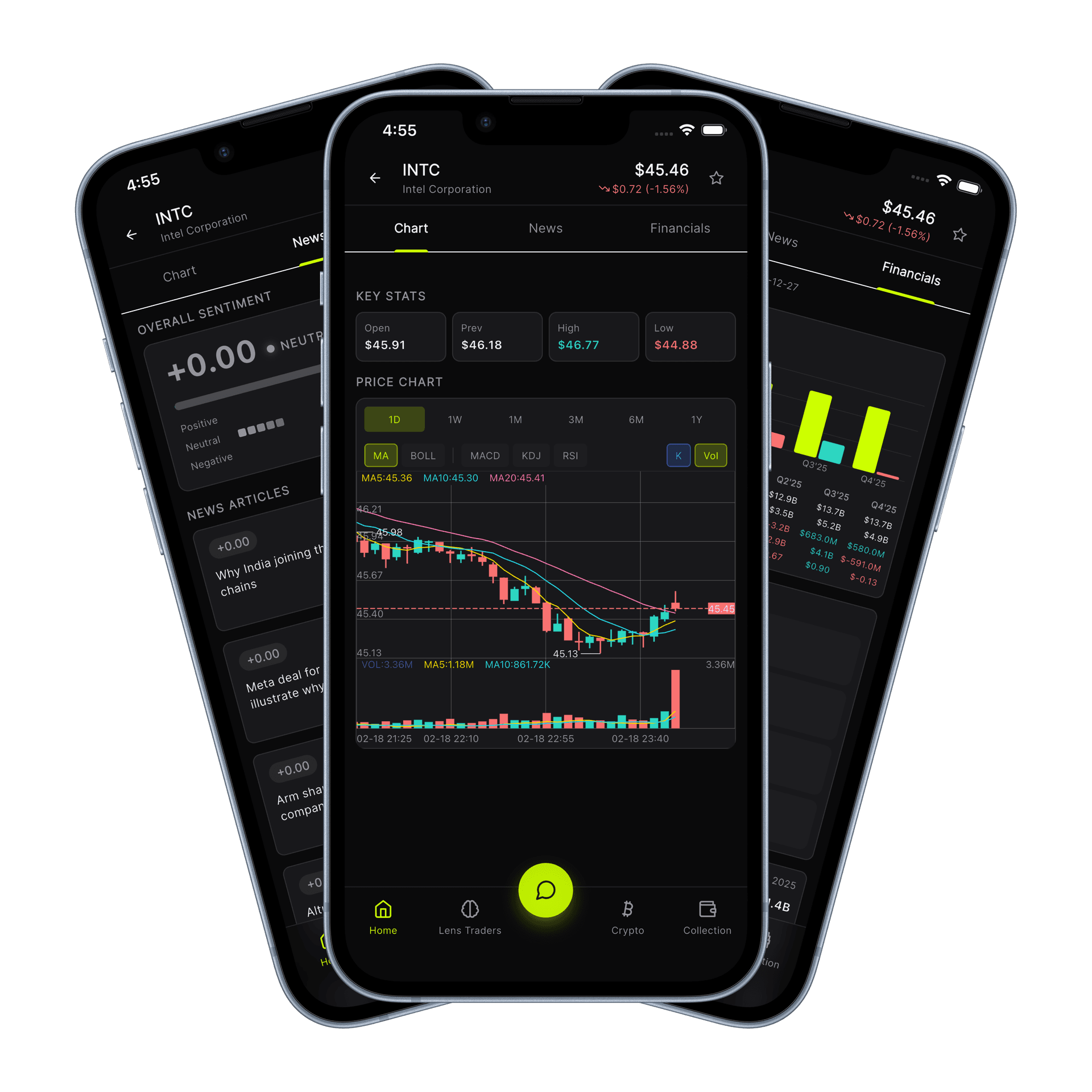 Stock Analysis & DCF — LensQuant app screenshot